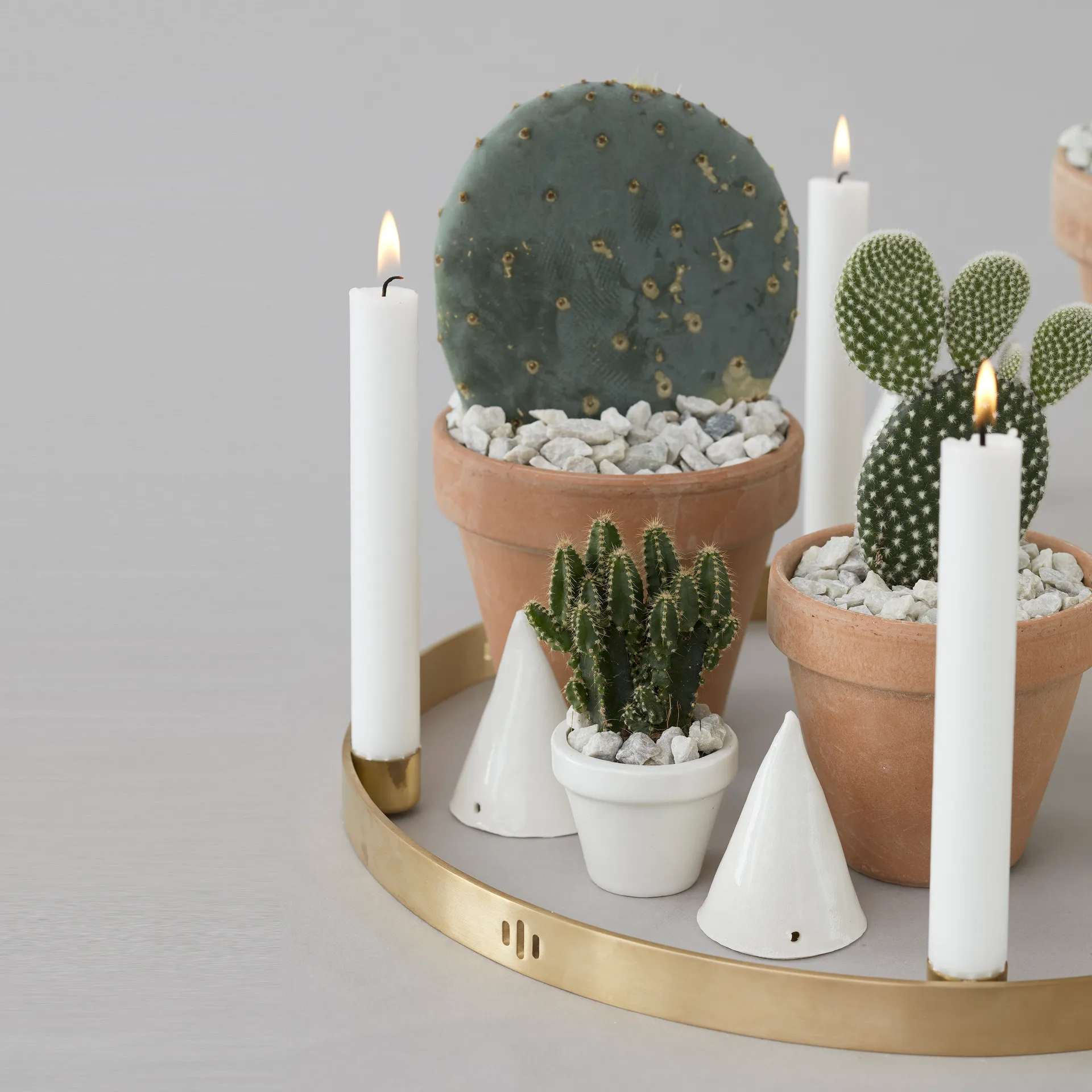 Circle brass candleholder, large Ferm Living