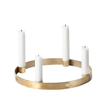 Circle brass candleholder - small - Ferm Living
