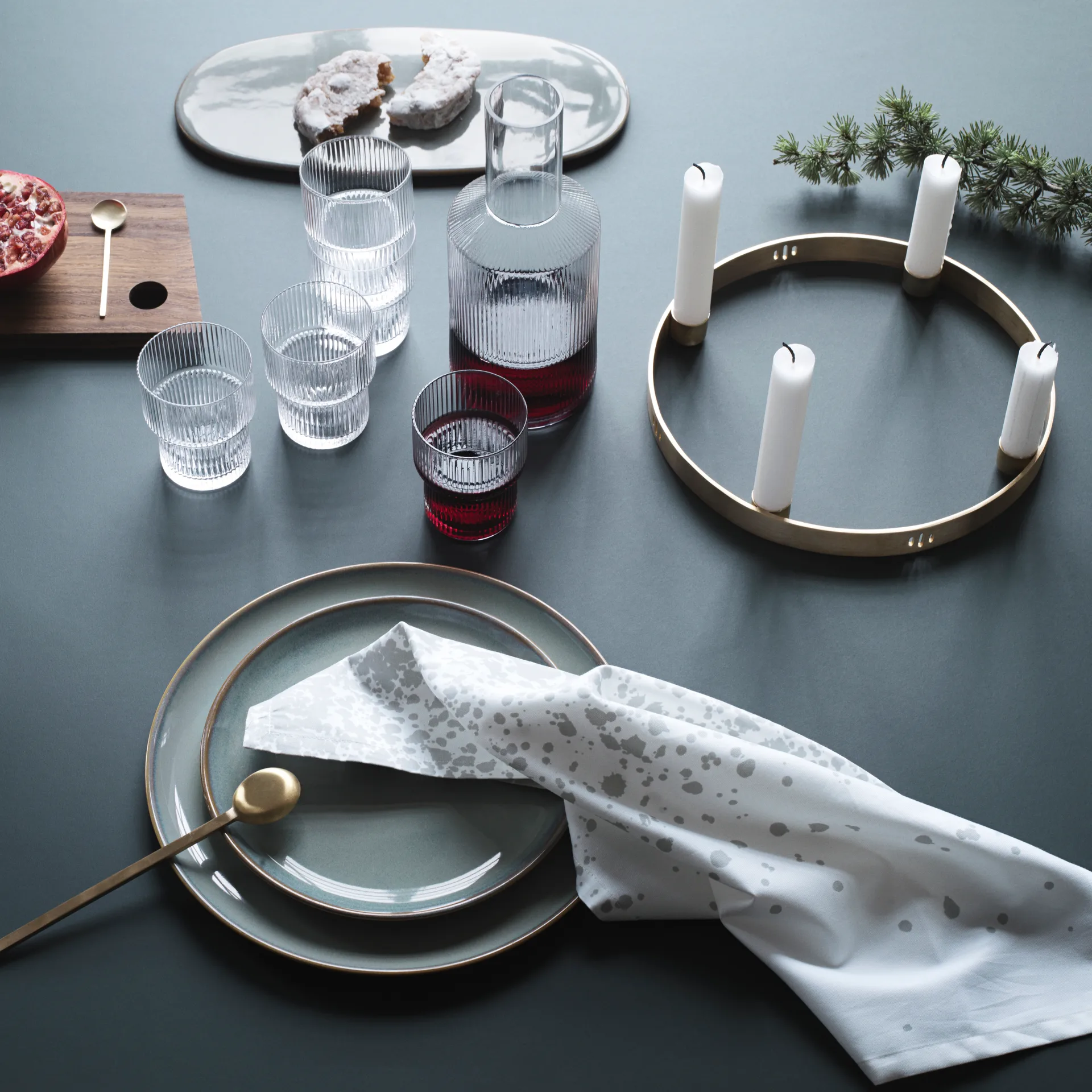 Circle brass candleholder, small Ferm Living