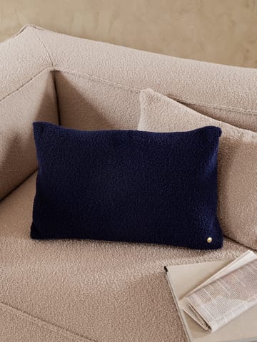 Clean cushion bouclé 40x60 cm - Deep Blue - ferm LIVING