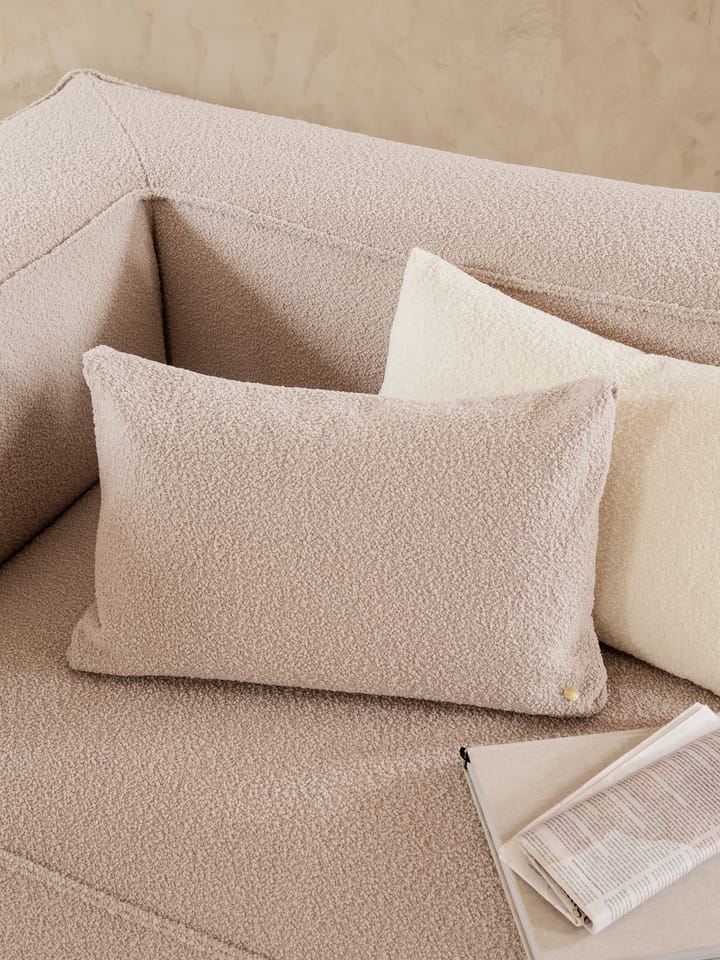 Clean cushion bouclé 40x60 cm - Natural - ferm LIVING