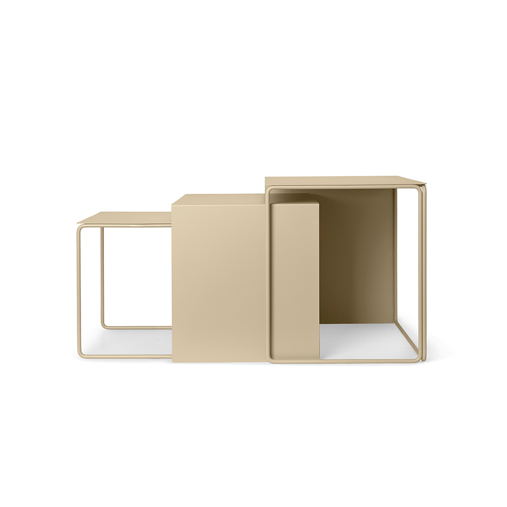 Ferm Living Cluster coffee table set Cashmere, 3-pieces