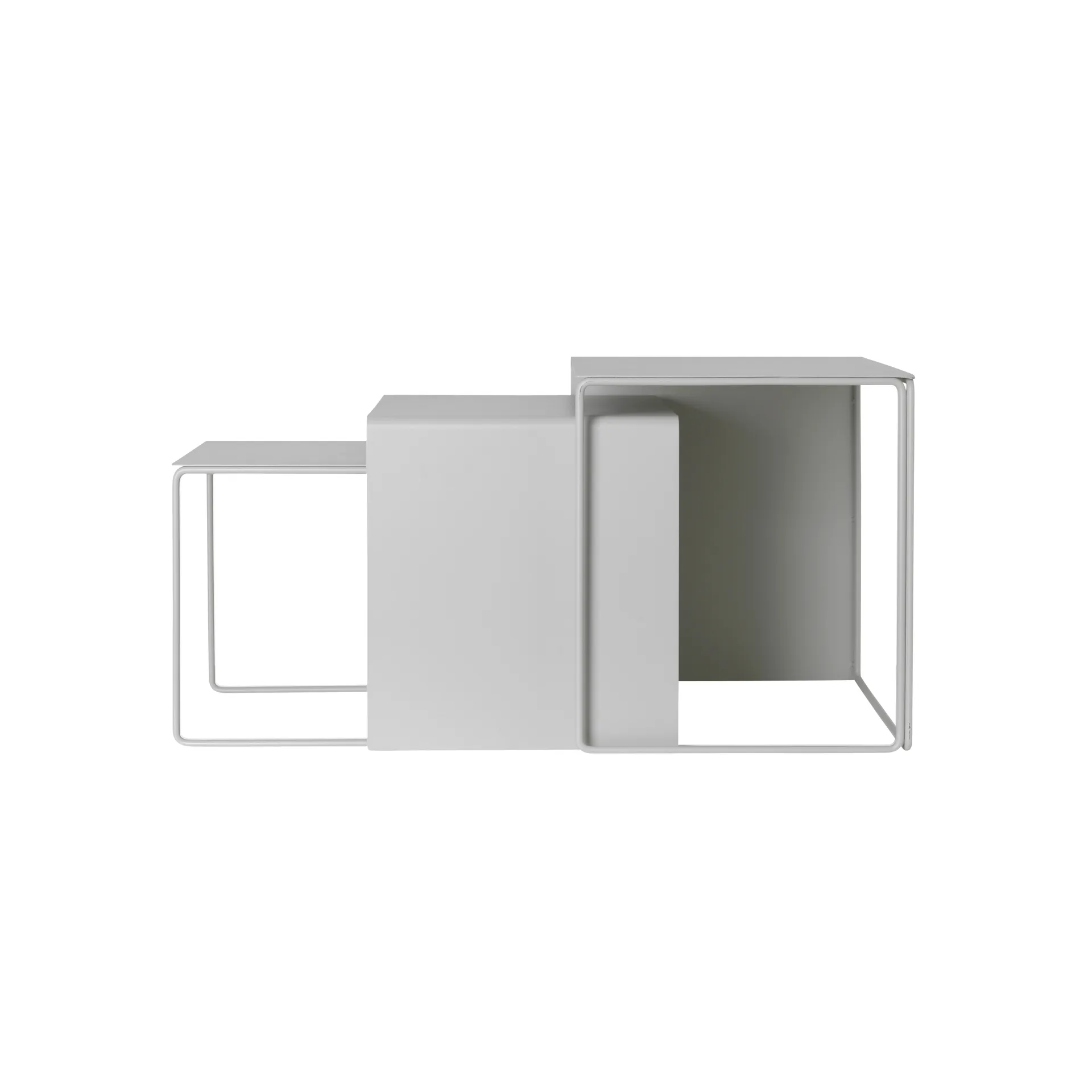 Cluster table 3-pack, Light grey Ferm Living