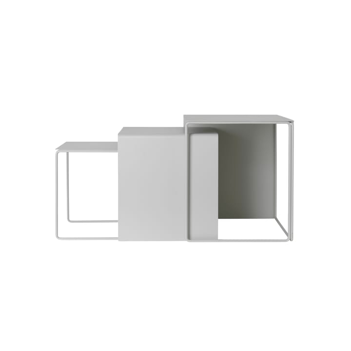 Cluster table 3-pack - Light grey - ferm LIVING