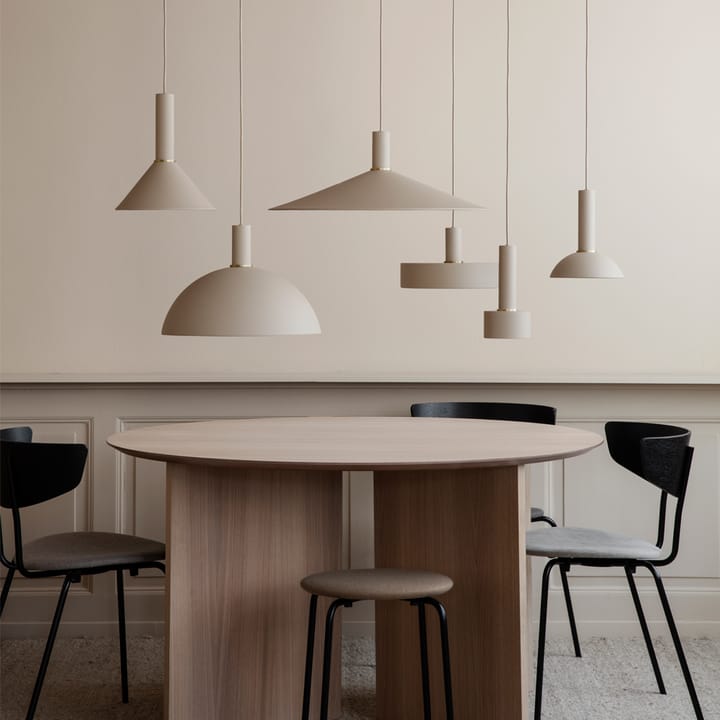 Collect pendant lamp - Cashmere, high, hoop shade - ferm LIVING
