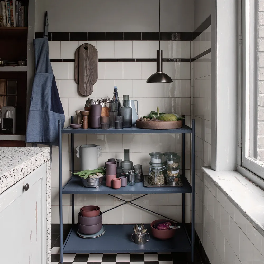 Collect pendant lamp, Cashmere, high, hoop shade Ferm Living