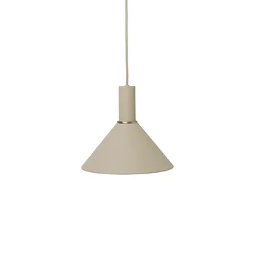 Collect pendant lamp - Cashmere, low, cone shade - Ferm Living