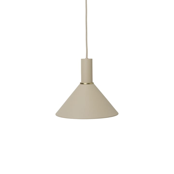 Collect pendant lamp - Cashmere, low, cone shade - Ferm LIVING