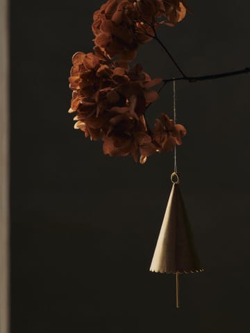 Cone bell decoration hangings 2-pack - Brass - Ferm Living