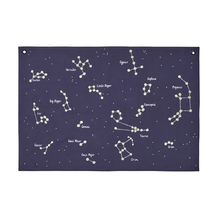 Constellation fabric swatch book - Dark blue, 70x100 cm - Ferm Living