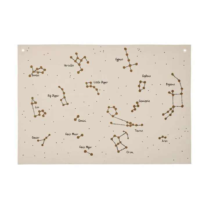 Constellation fabric swatch book - Undyed, 70x100 cm - Ferm Living