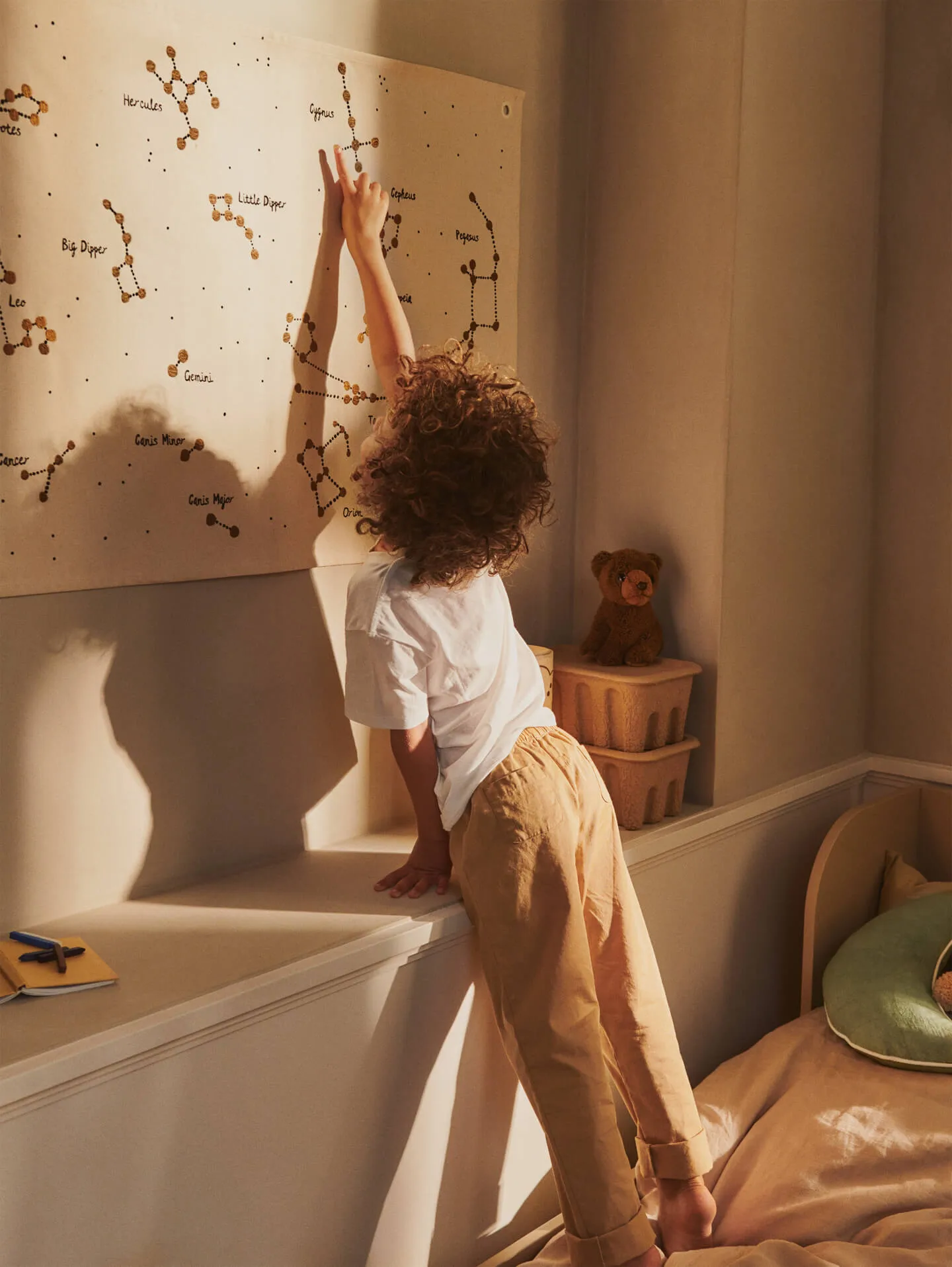 Constellation fabric swatch book, Undyed, 70x100 cm Ferm Living