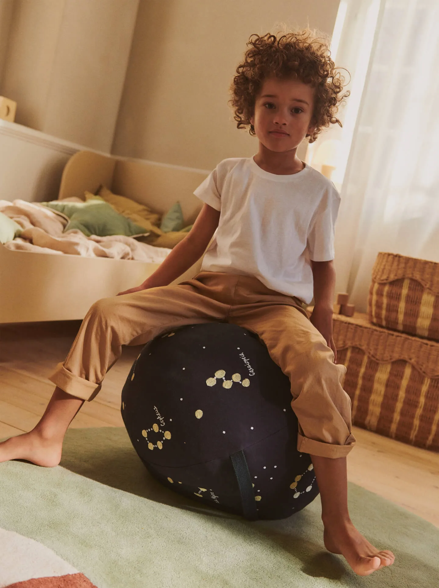 Constellation pouf, Dark blue, Ø50 cm Ferm Living