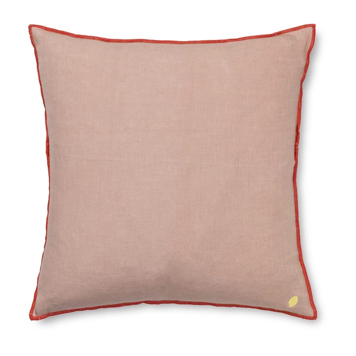 Contrast linen cushion 40x40 cm, Dusty Rose Ferm Living