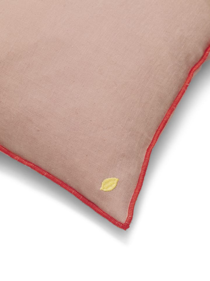 Contrast linen cushion 40x40 cm, Dusty Rose Ferm Living