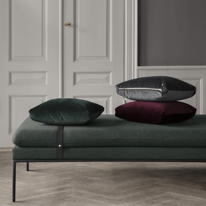 Corduroy cushion 45x45 cm - green - ferm LIVING