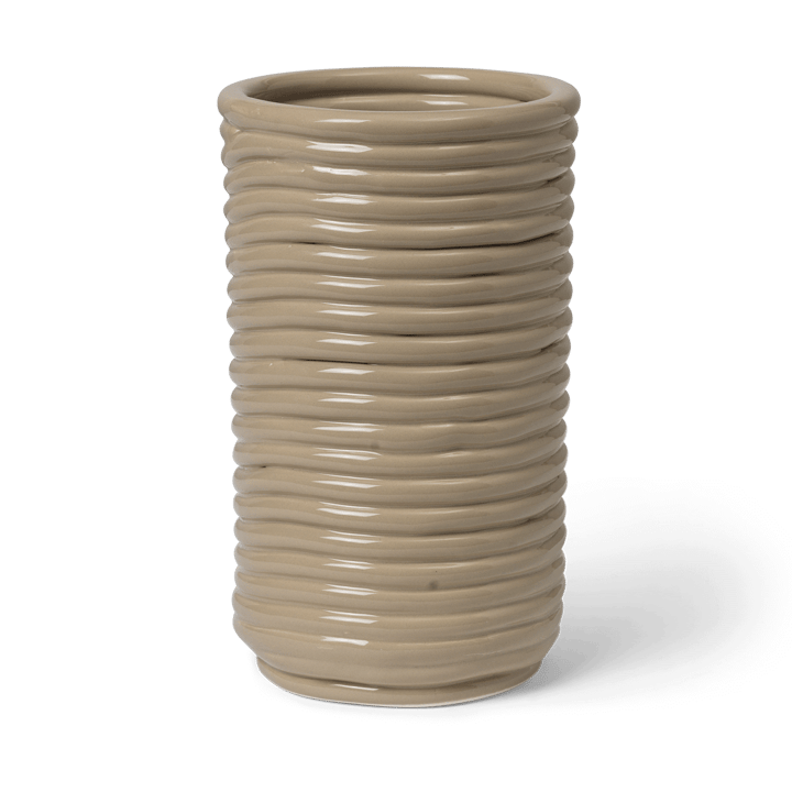 Corduroy vase 21 cm - Cashmere - Ferm Living