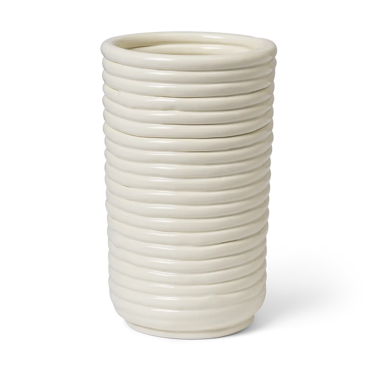 Corduroy vase 21 cm, Off white Ferm Living