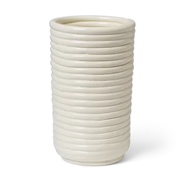 Corduroy vase 21 cm - Off white - Ferm Living