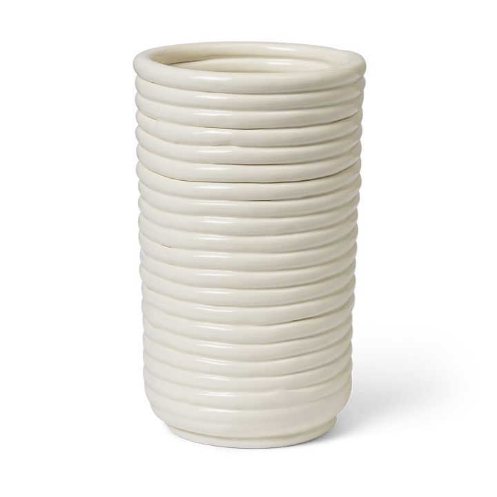 Corduroy vase 21 cm - Off white - Ferm Living