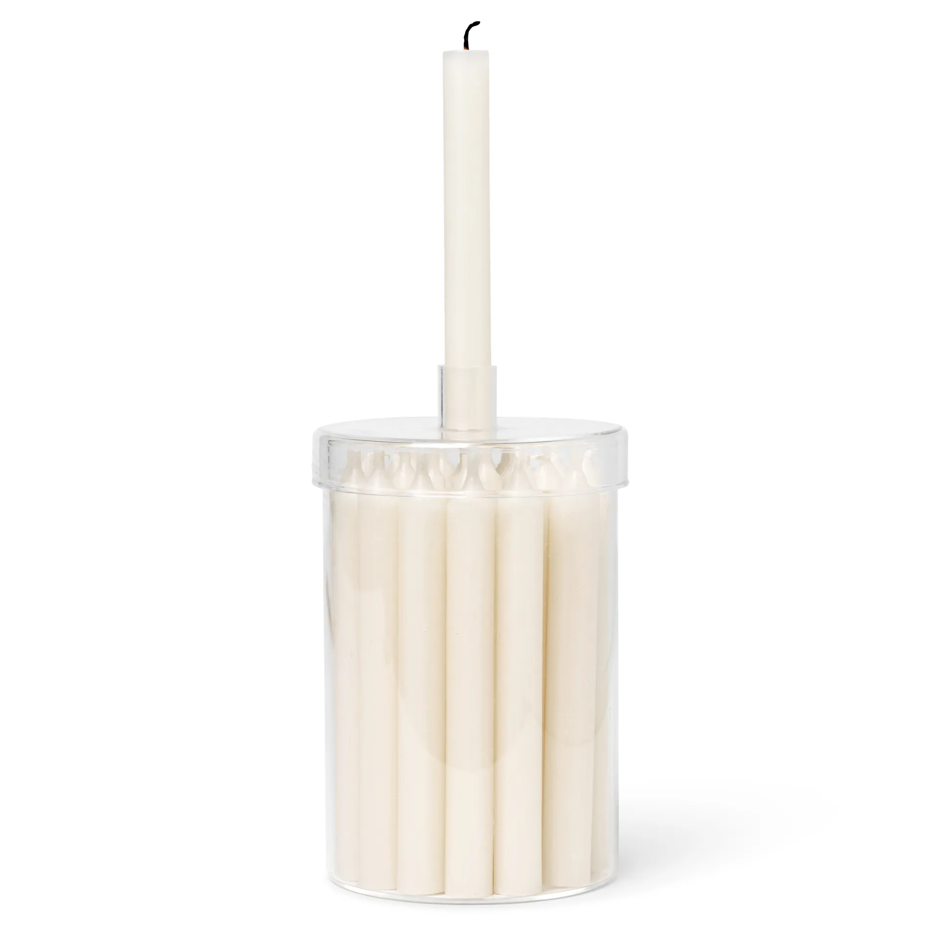 Countdown to Christmas glass jar with 24 light, off white Ferm Living