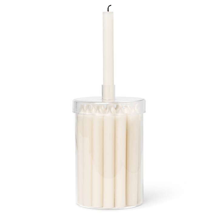 Countdown to Christmas glass jar with 24 light, off white Ferm Living