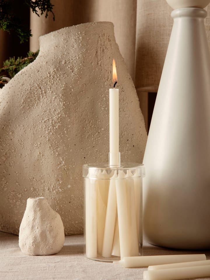 Countdown to Christmas glass jar with 24 light, off white Ferm Living