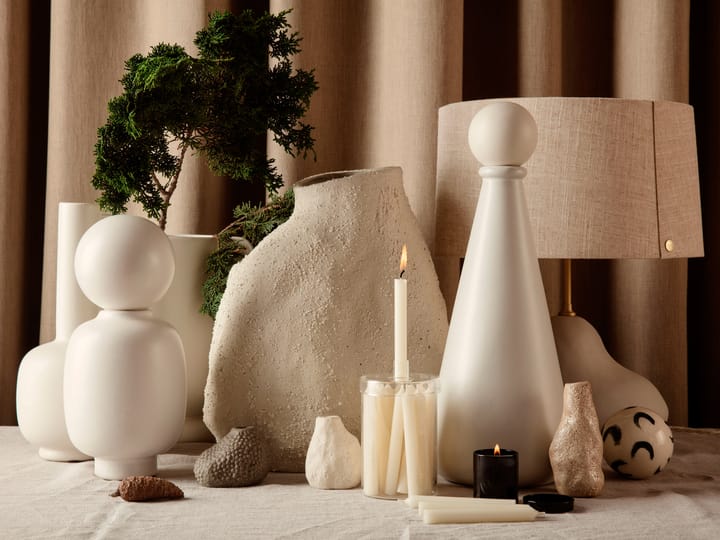 Countdown to Christmas glass jar with 24 light, off white Ferm Living