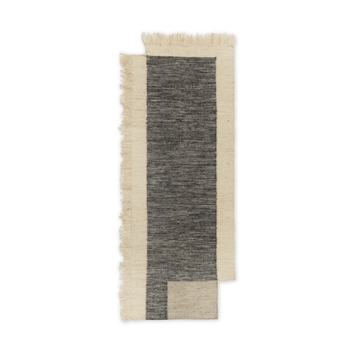 Counter hallway rug - Charcoal-Off-white, 80x200 cm - Ferm LIVING