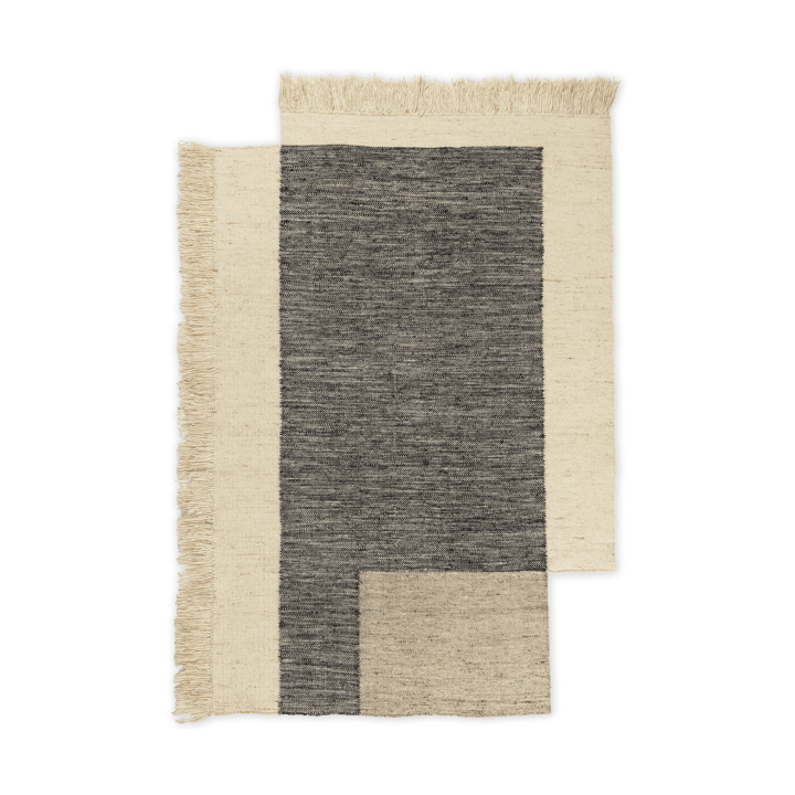 Counter wool rug - Charcoal-Off-white, 140x200 cm - Ferm LIVING