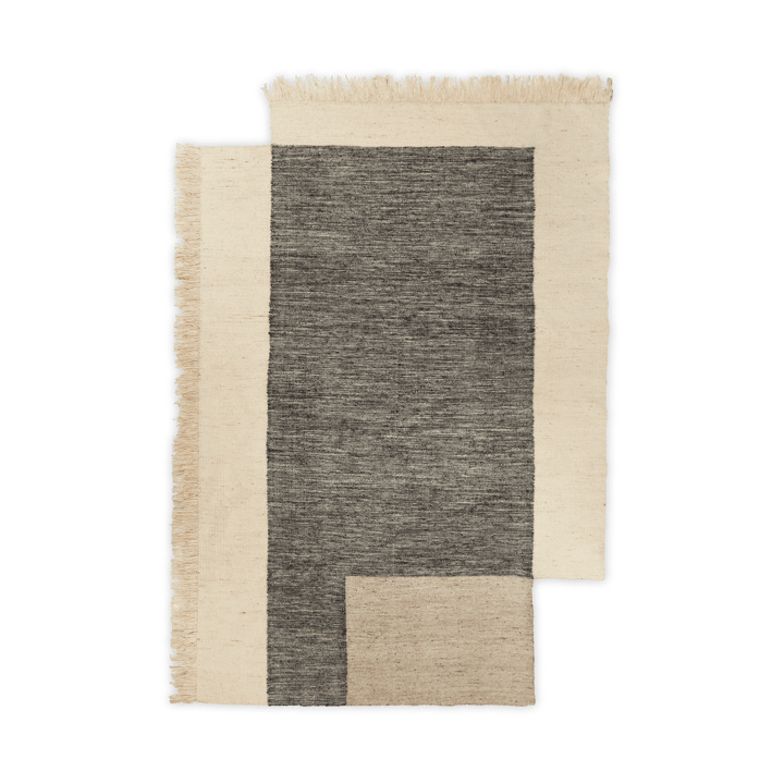 Counter wool rug - Charcoal-Off-white, 200x300 cm - Ferm LIVING