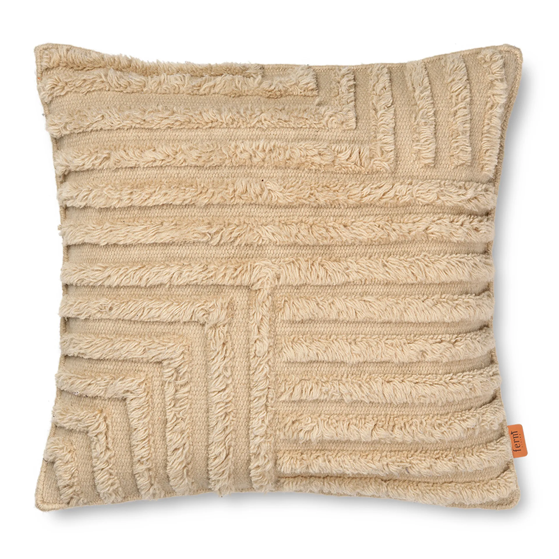 Crease cushion 50x50 cm, Light Sand Ferm Living
