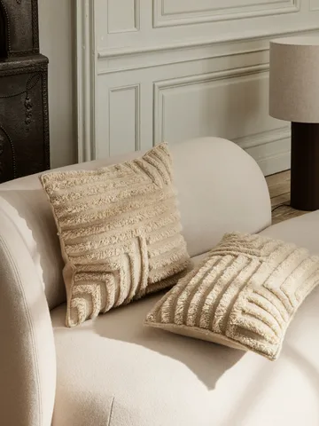 Crease cushion 50x50 cm - Light Sand - Ferm Living