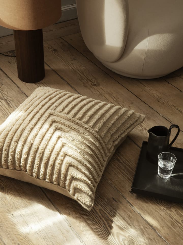 Crease cushion 80x80 cm - Light Sand - Ferm Living