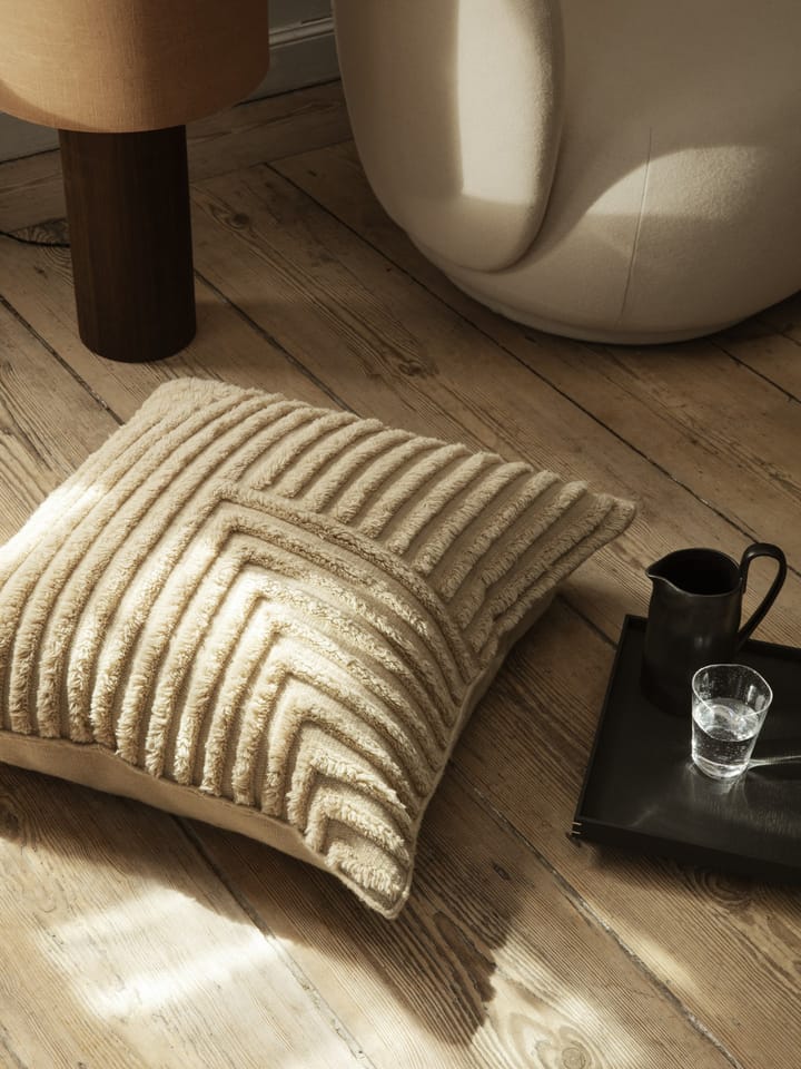 Crease cushion 80x80 cm, Light Sand Ferm Living