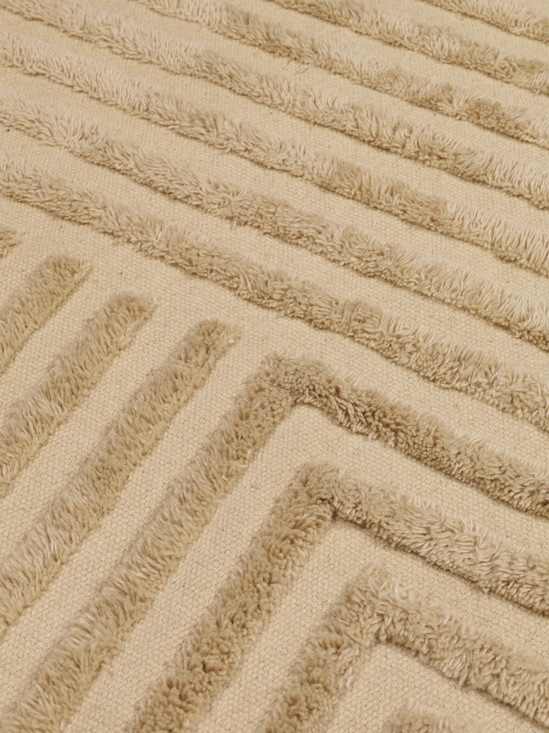 Crease wool carpet 160x250 cm, Light Sand Ferm Living