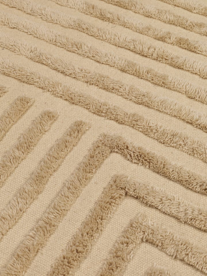 Crease wool carpet 160x250 cm - Light Sand - ferm LIVING