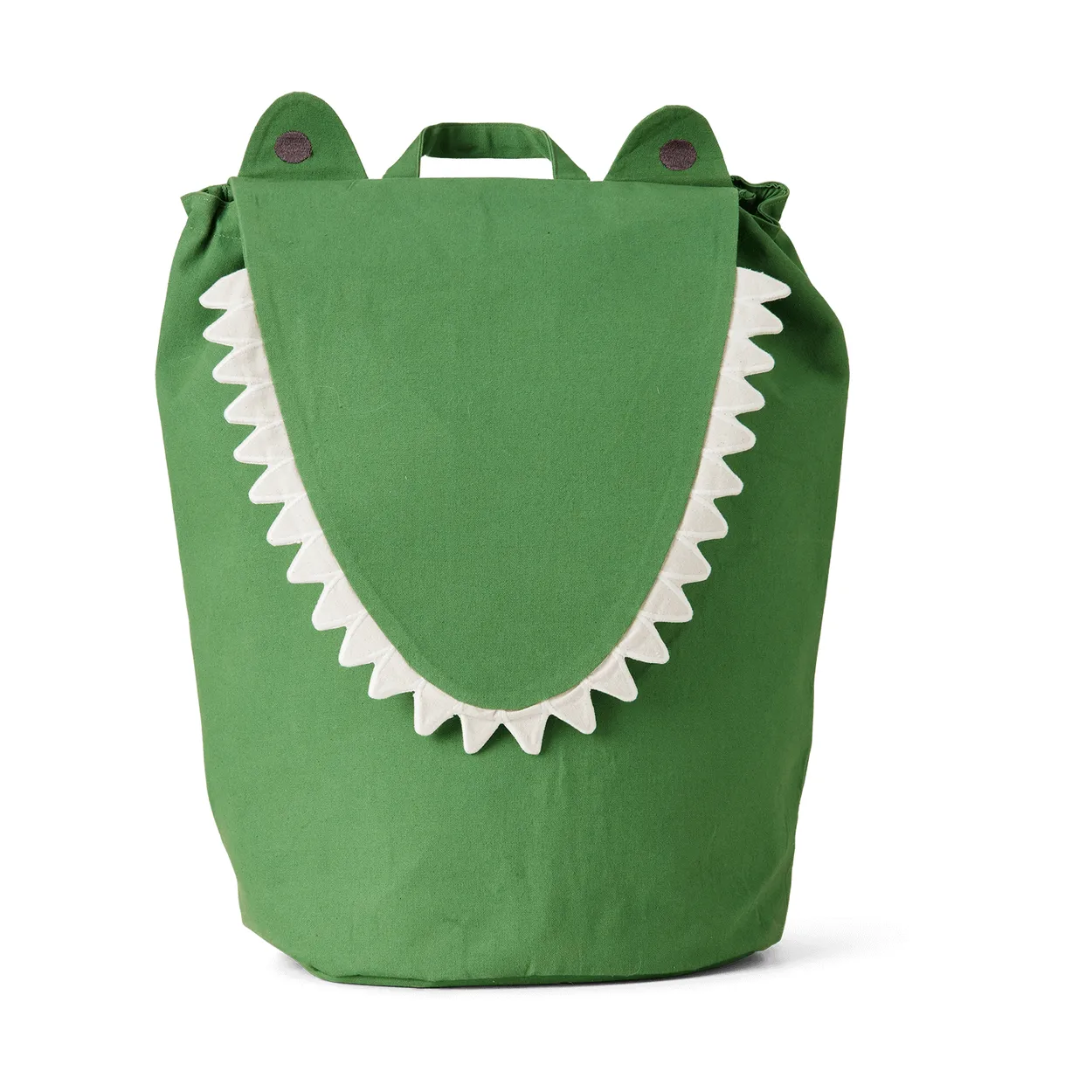 Ferm Living Crocodile storage basket 30x50 cm Artichoke green