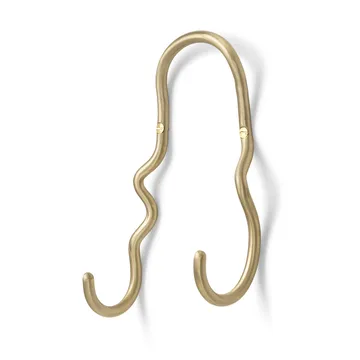 Curvature hook double - brass - Ferm Living