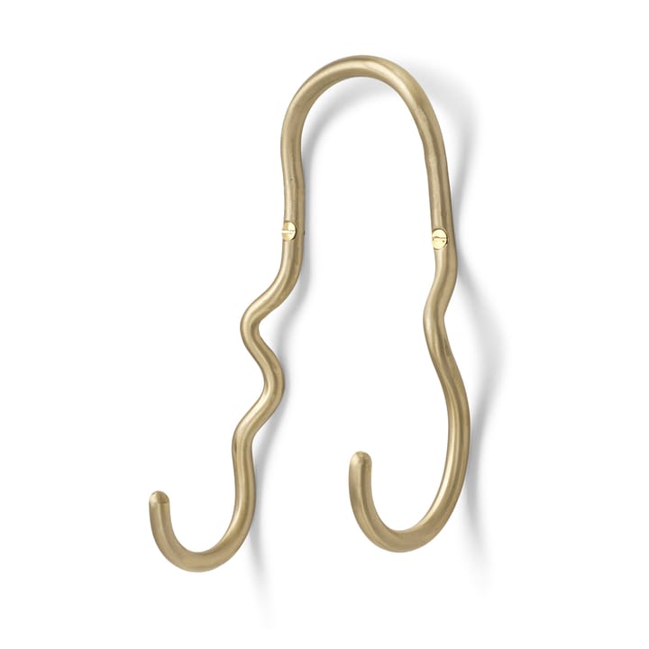 Curvature hook double - brass - ferm LIVING