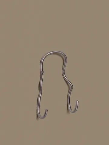 Curvature hook double - Stainless steel - Ferm Living