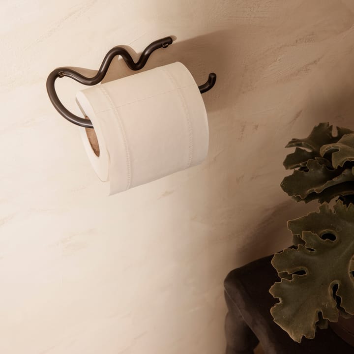 Curvature toilet paper holder - Black brass - ferm LIVING