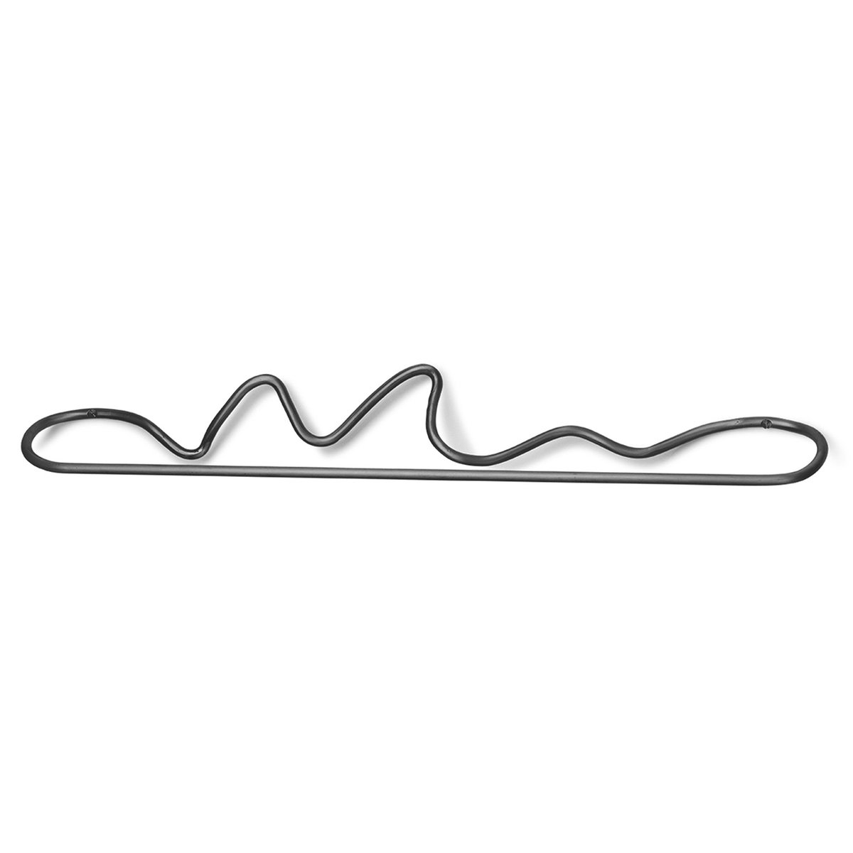 Ferm Living Curvature towel hanger Black brass | Scandinavian Design | Towel rails & holders | Black