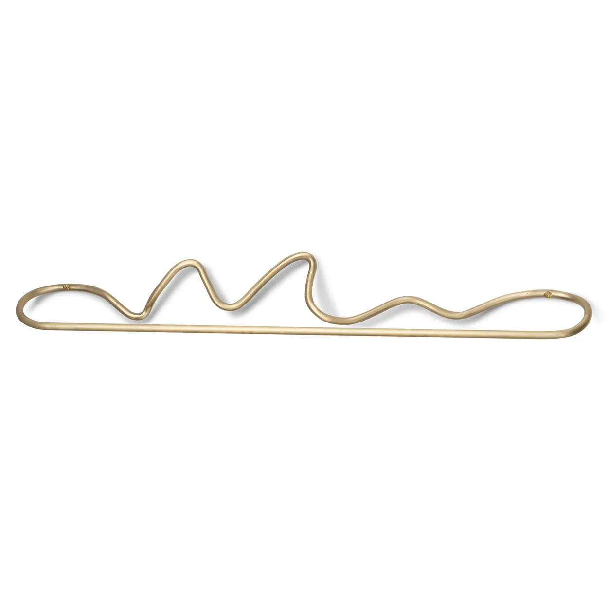 Ferm Living Curvature towel hanger brass | Scandinavian Design | Towel rails & holders | Gold-coloured