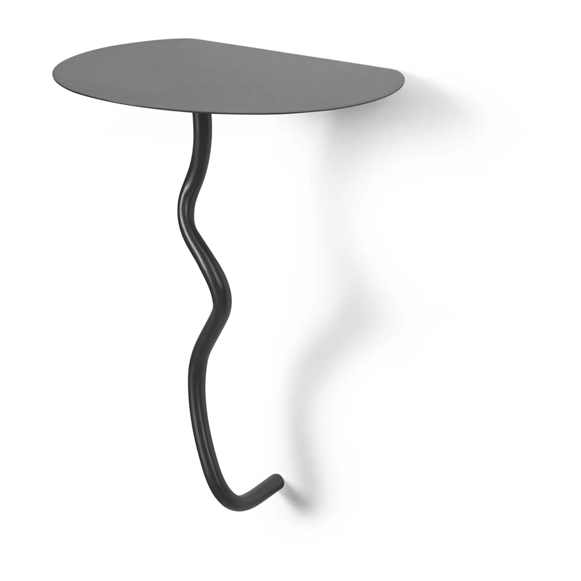 Curvature wall table, Black Brass Ferm Living
