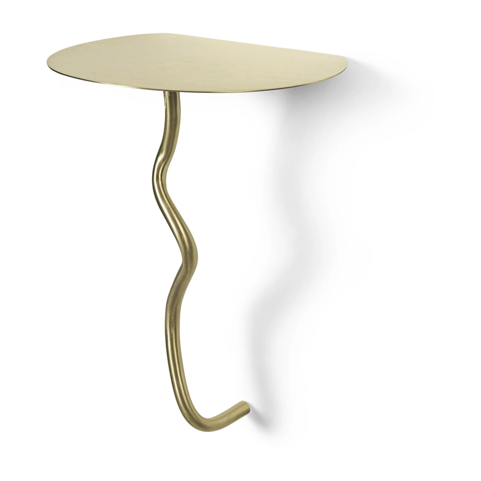 Curvature wall table, Brass Ferm Living