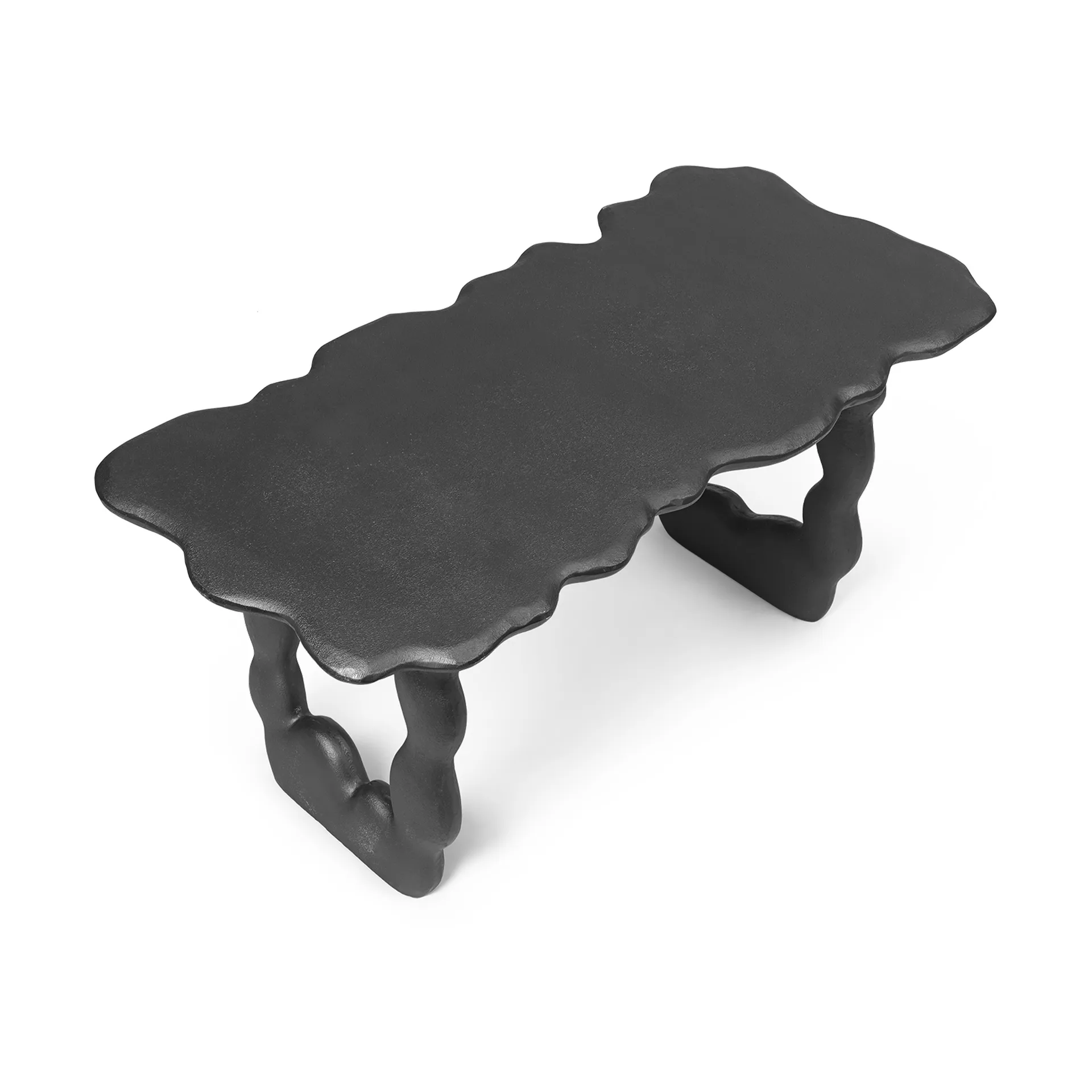 Dal Piece coffee table 100x50x47 cm, Black Aluminium Ferm Living