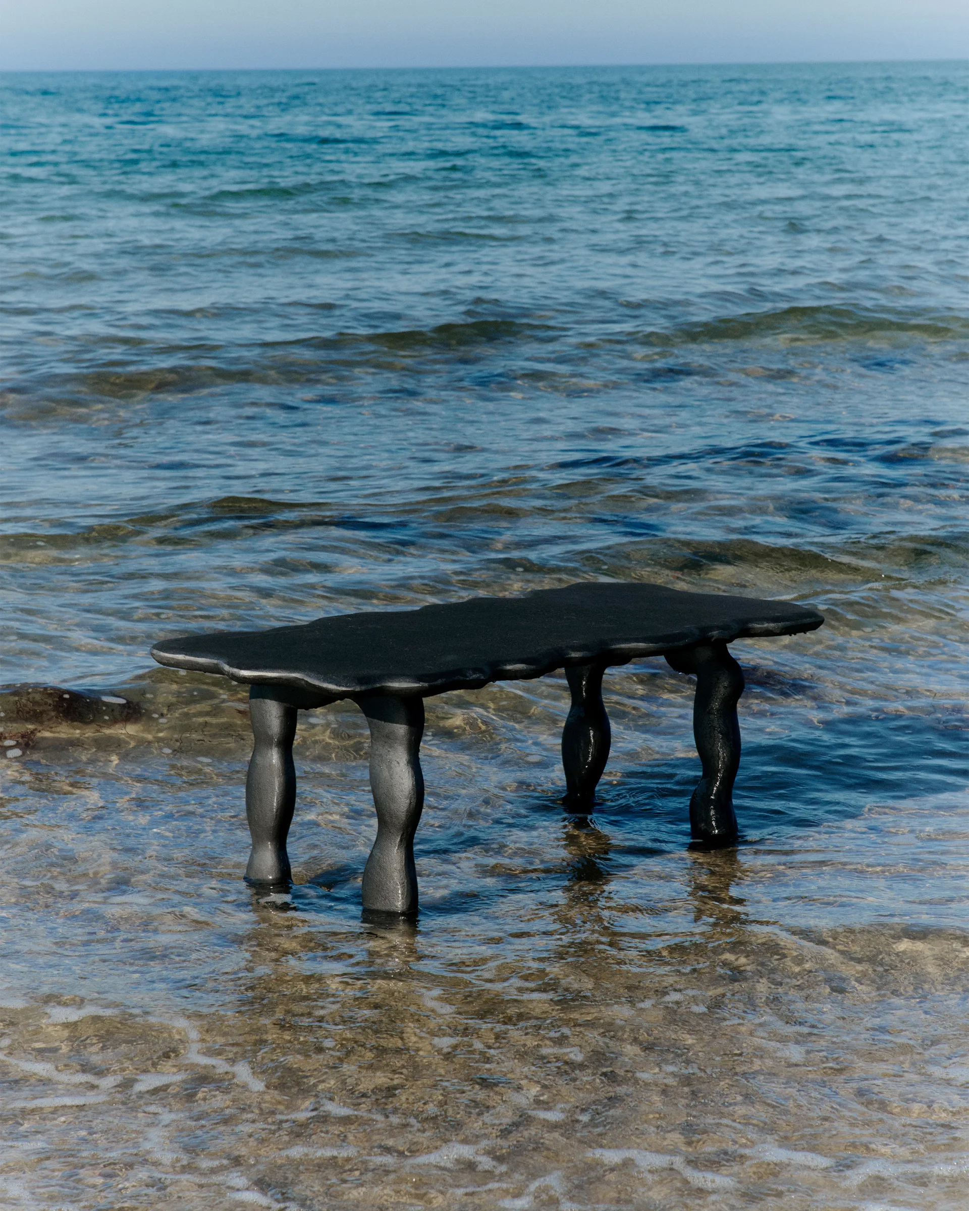 Dal Piece coffee table 100x50x47 cm, Black Aluminium Ferm Living
