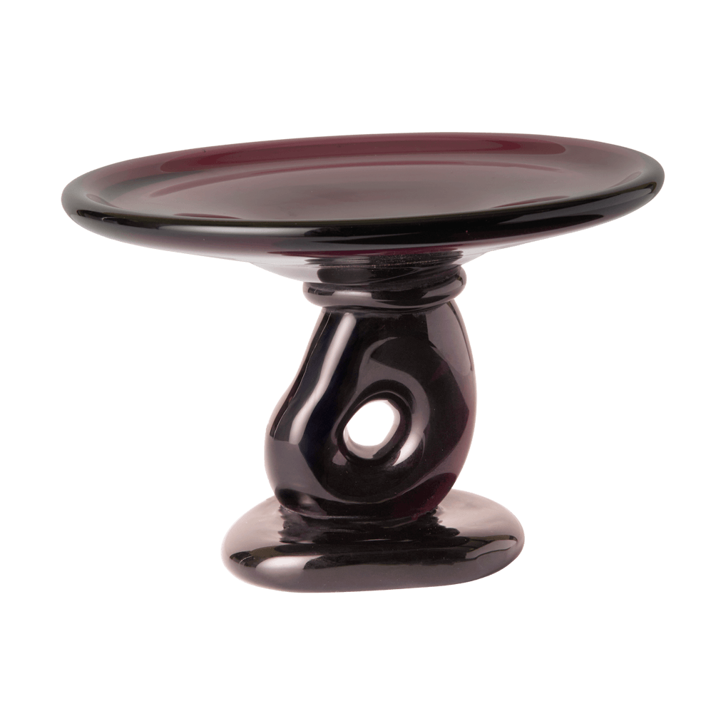 Ferm Living Damo glass centerpiece bowl Ø21 cm Dark Grape