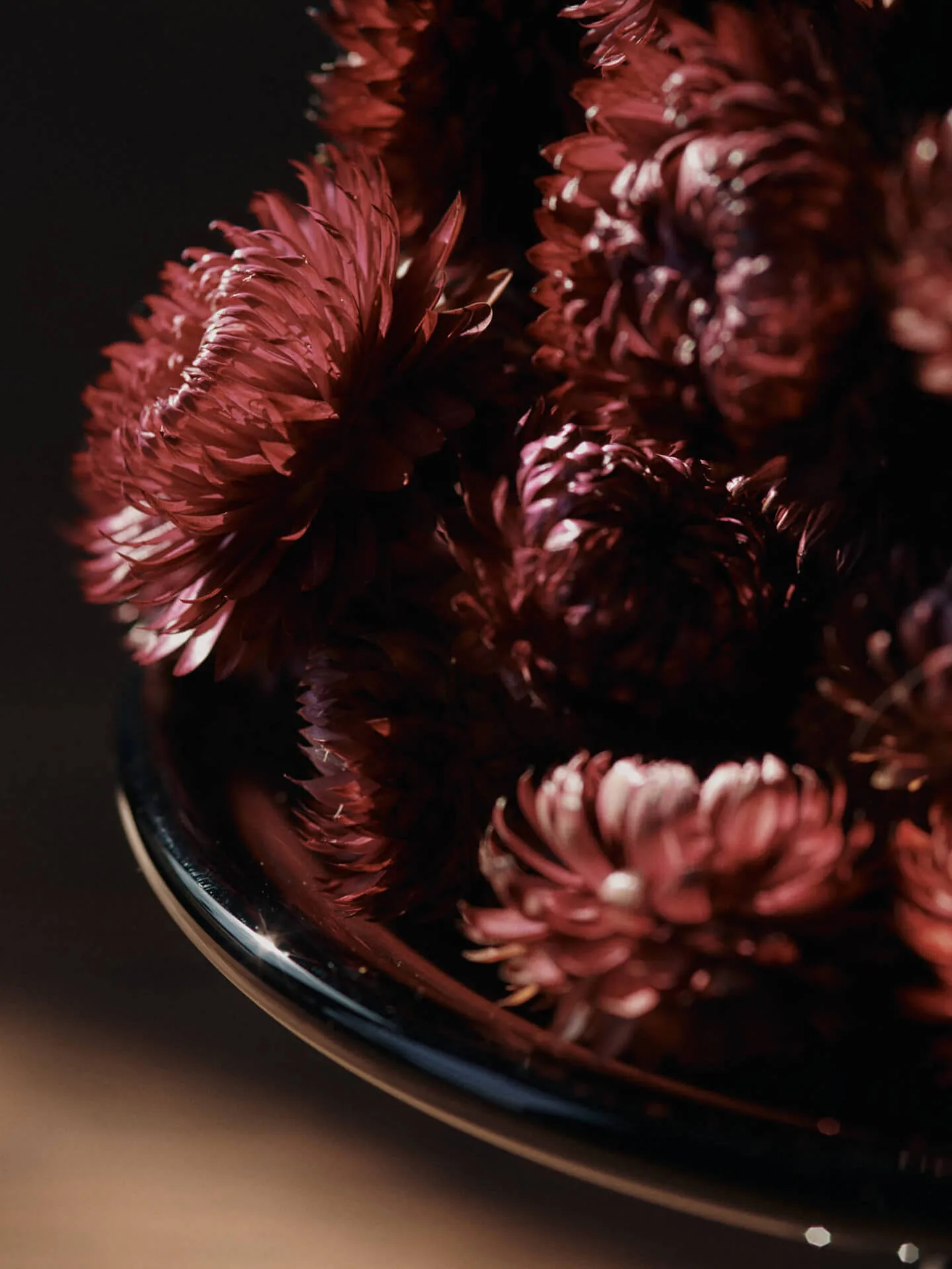 Damo glass centerpiece bowl Ø21 cm, Dark Grape Ferm Living